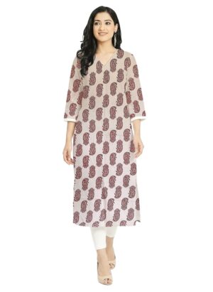 V Neck Kurti